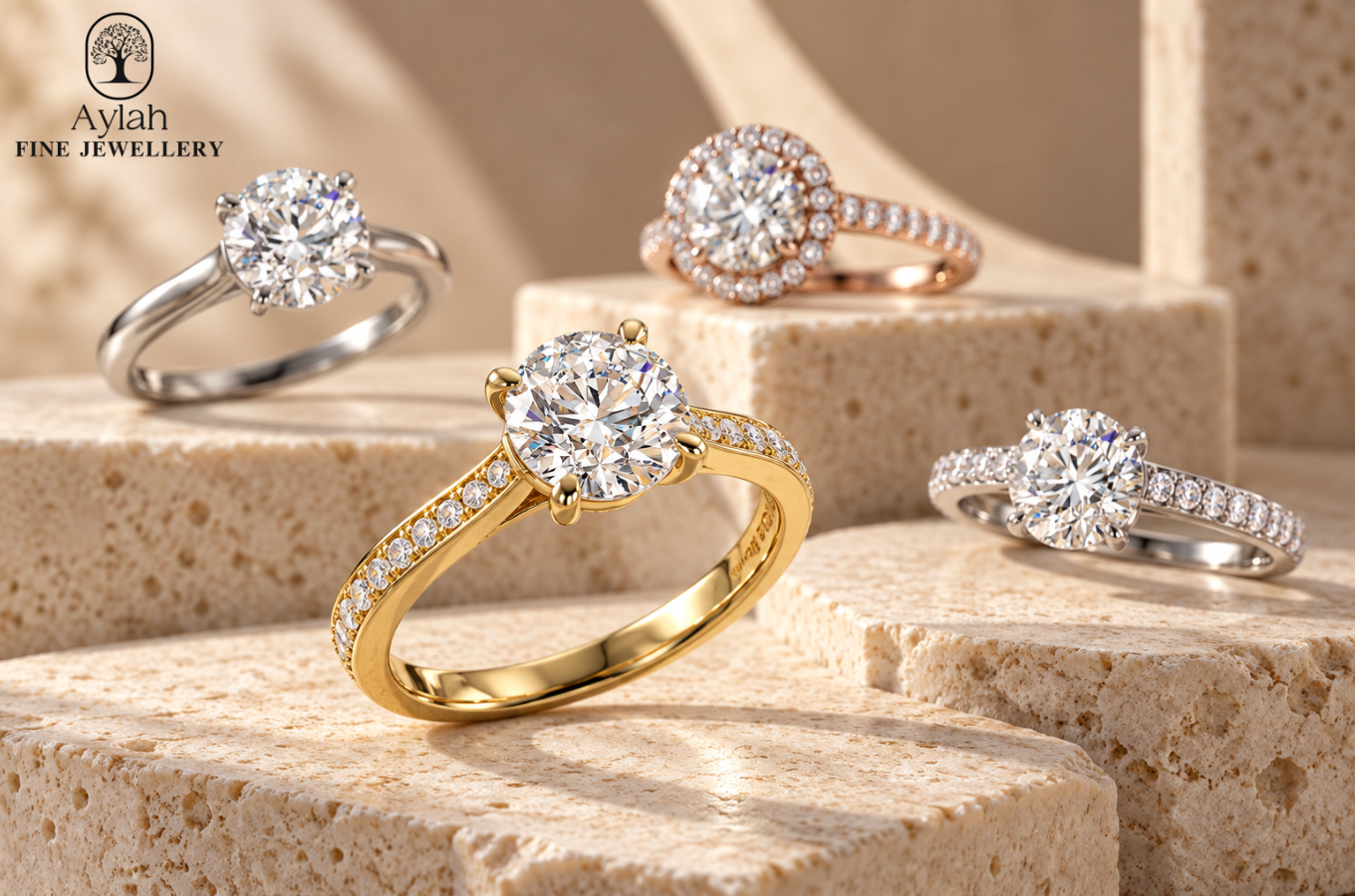 Best Settings for a Round Diamond Engagement Ring