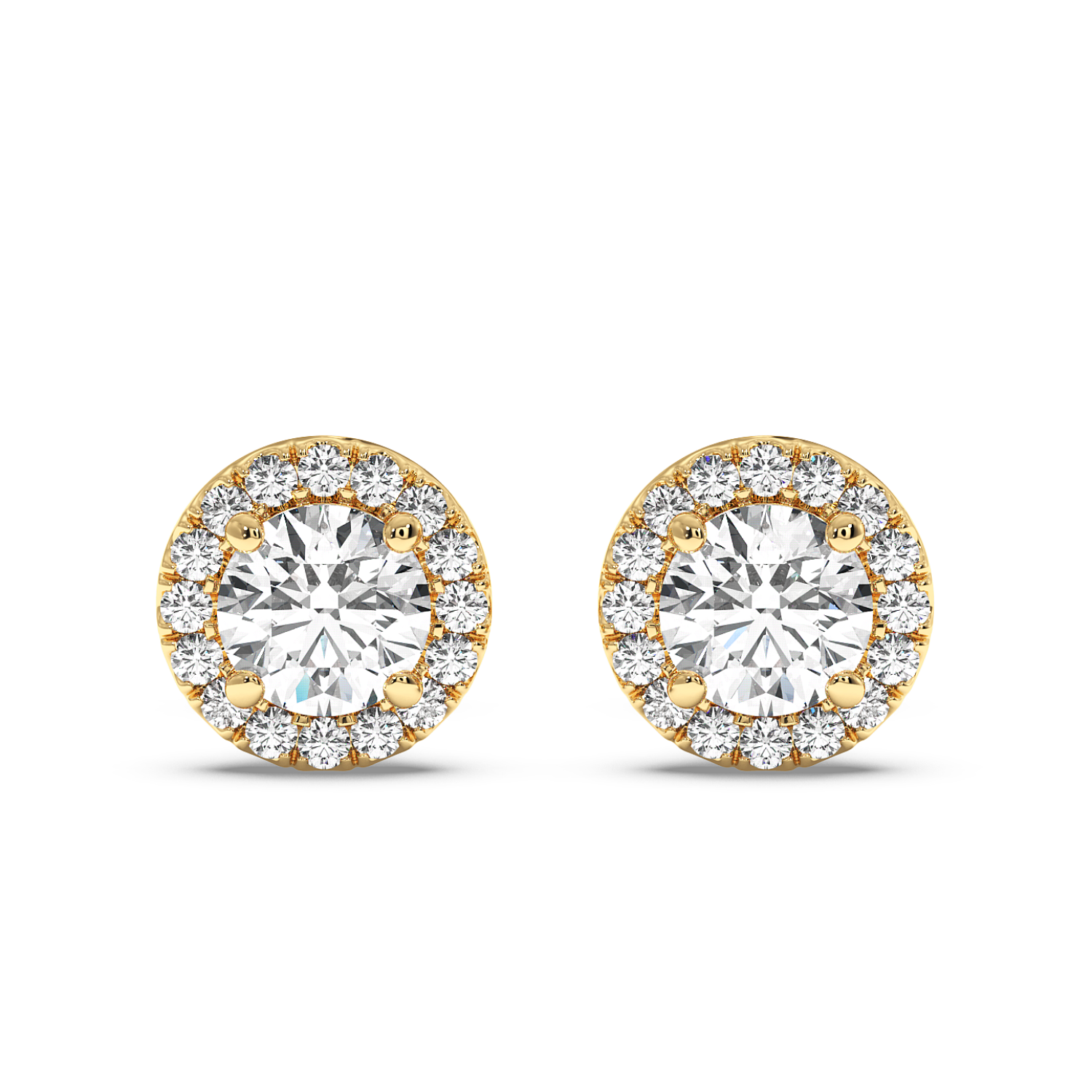 0.5ct Halo Studs