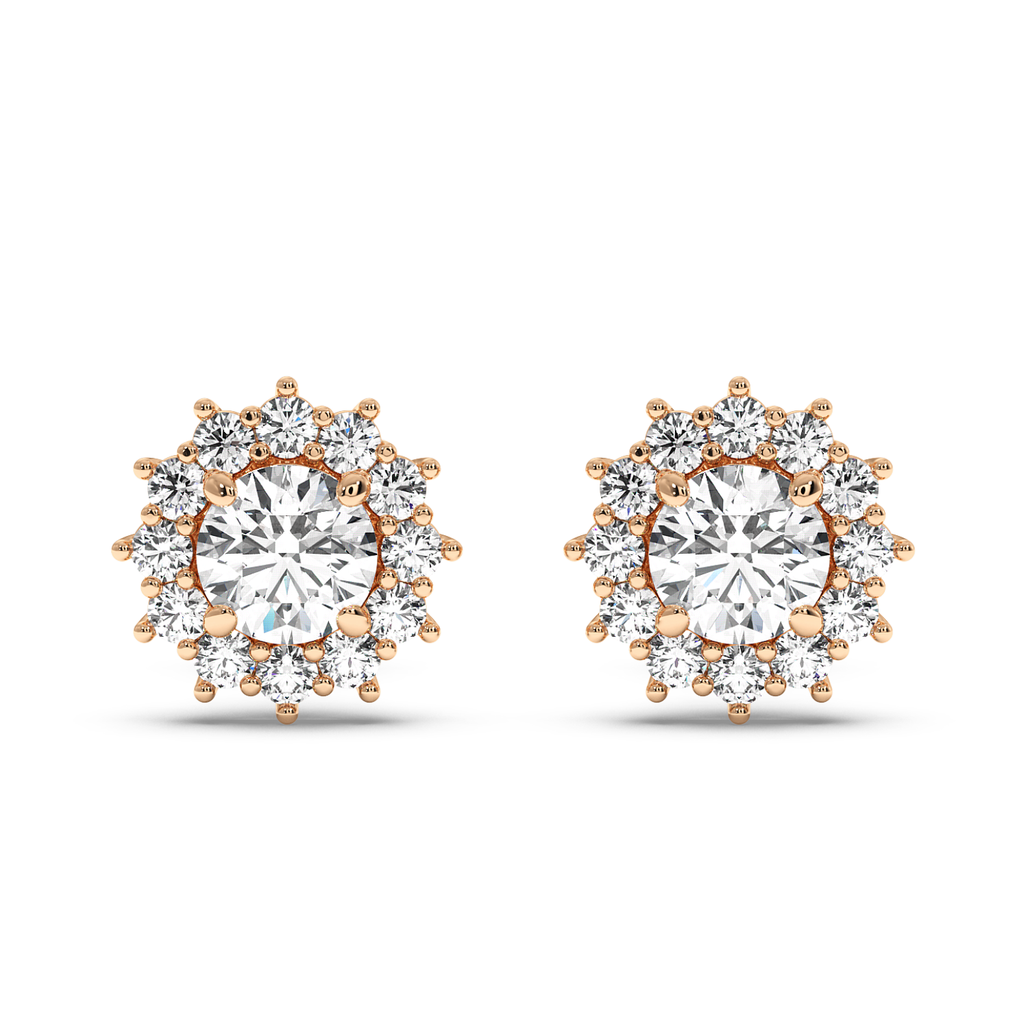 0.5ct Cluster Halo Studs