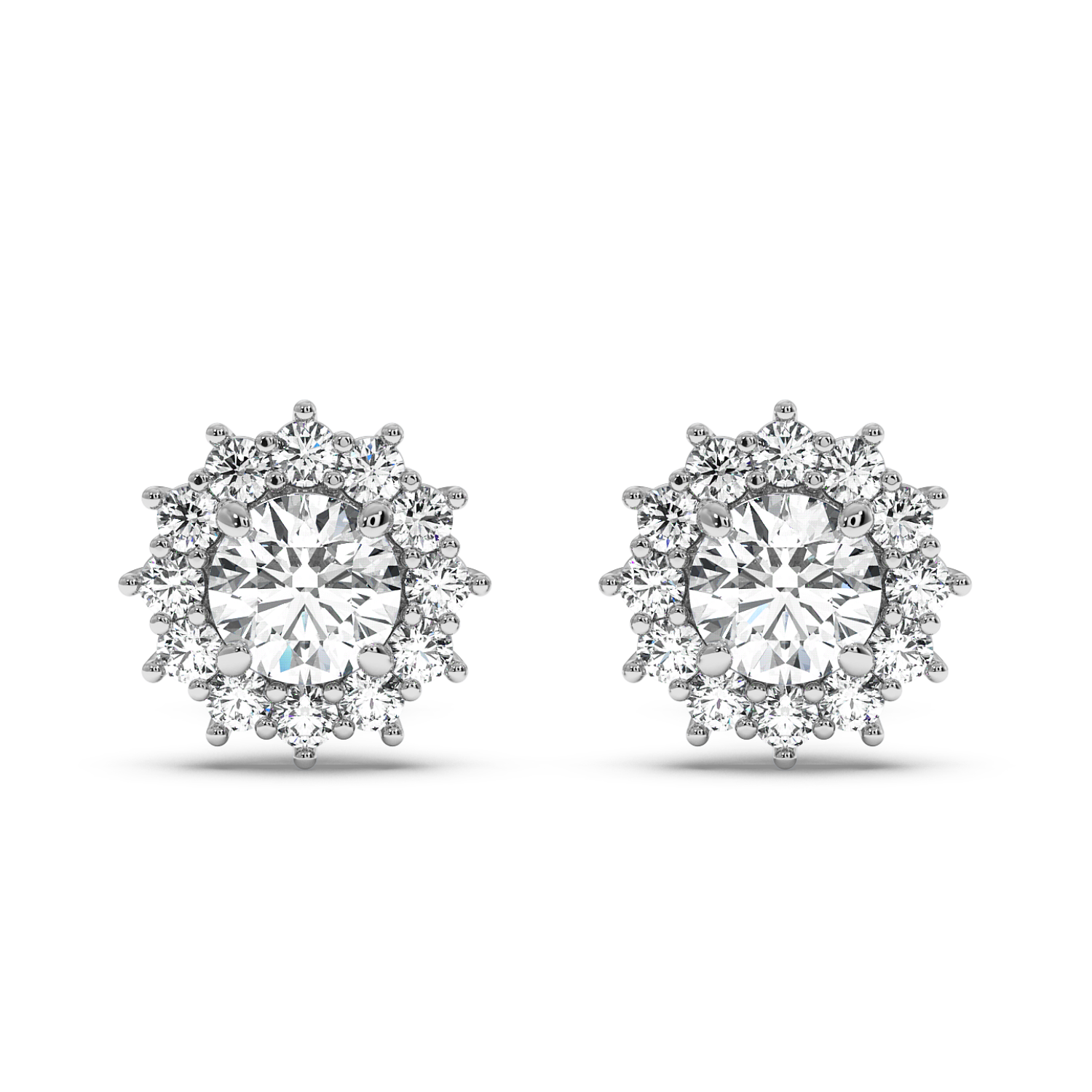 0.5ct Cluster Halo Studs