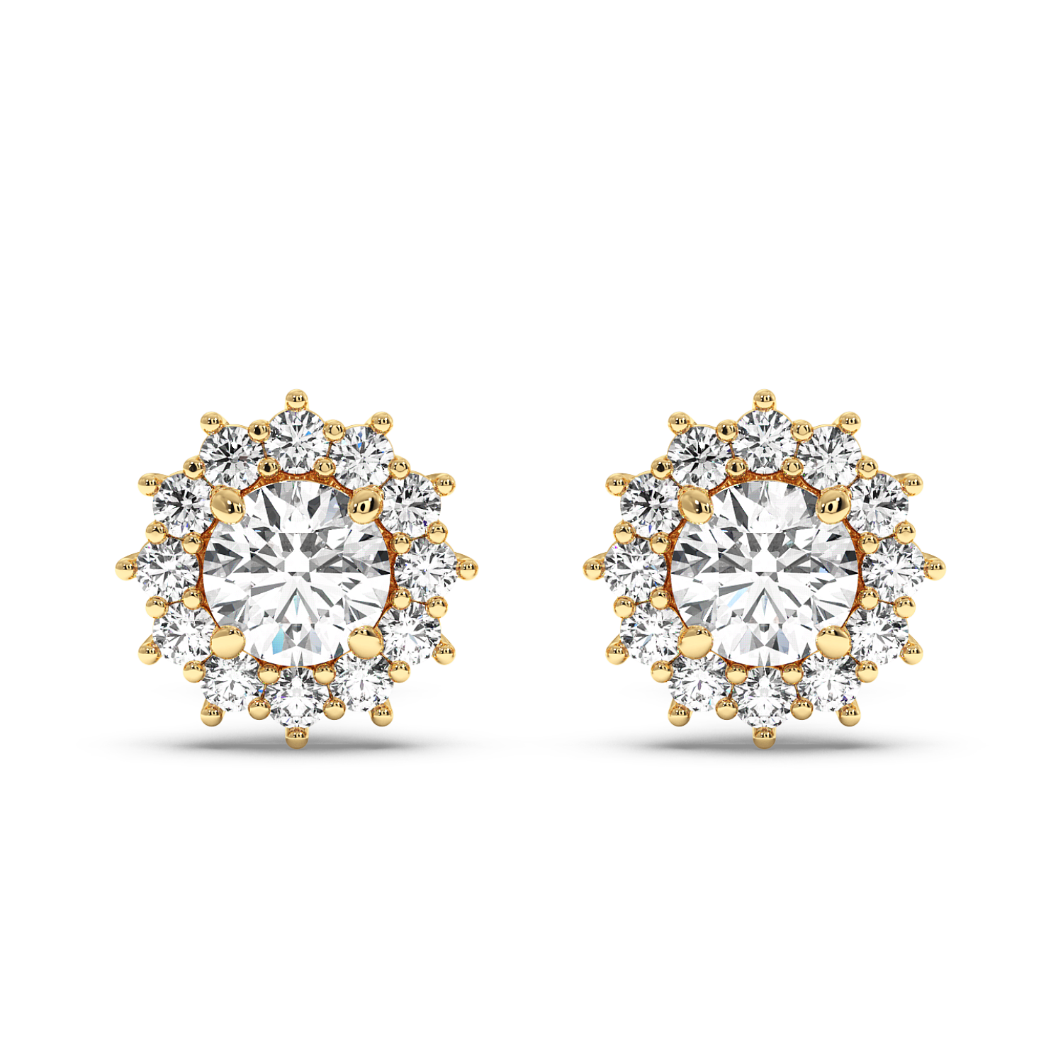 0.5ct Cluster Halo Studs