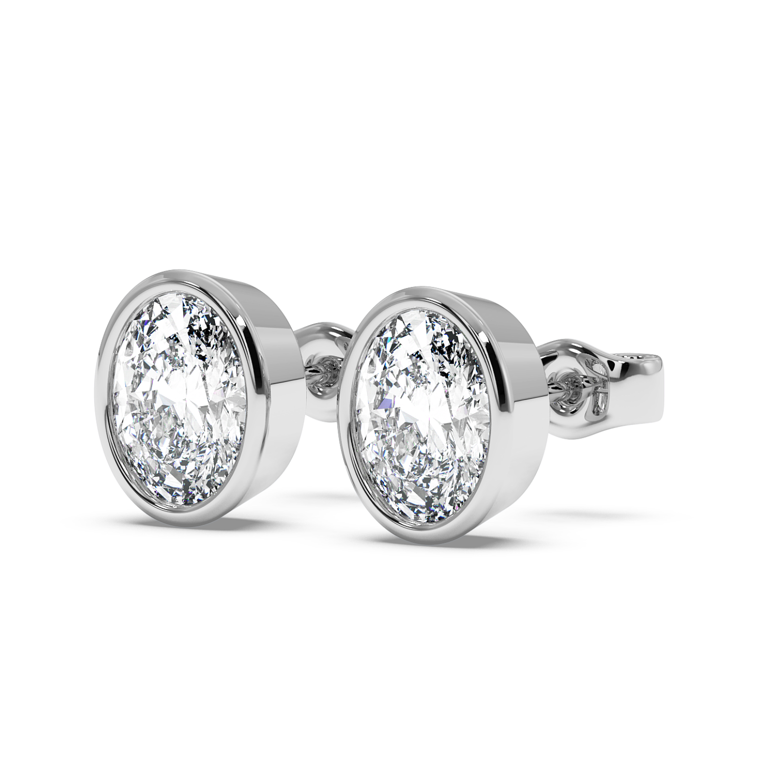 1ct Rubover-Bezel Oval