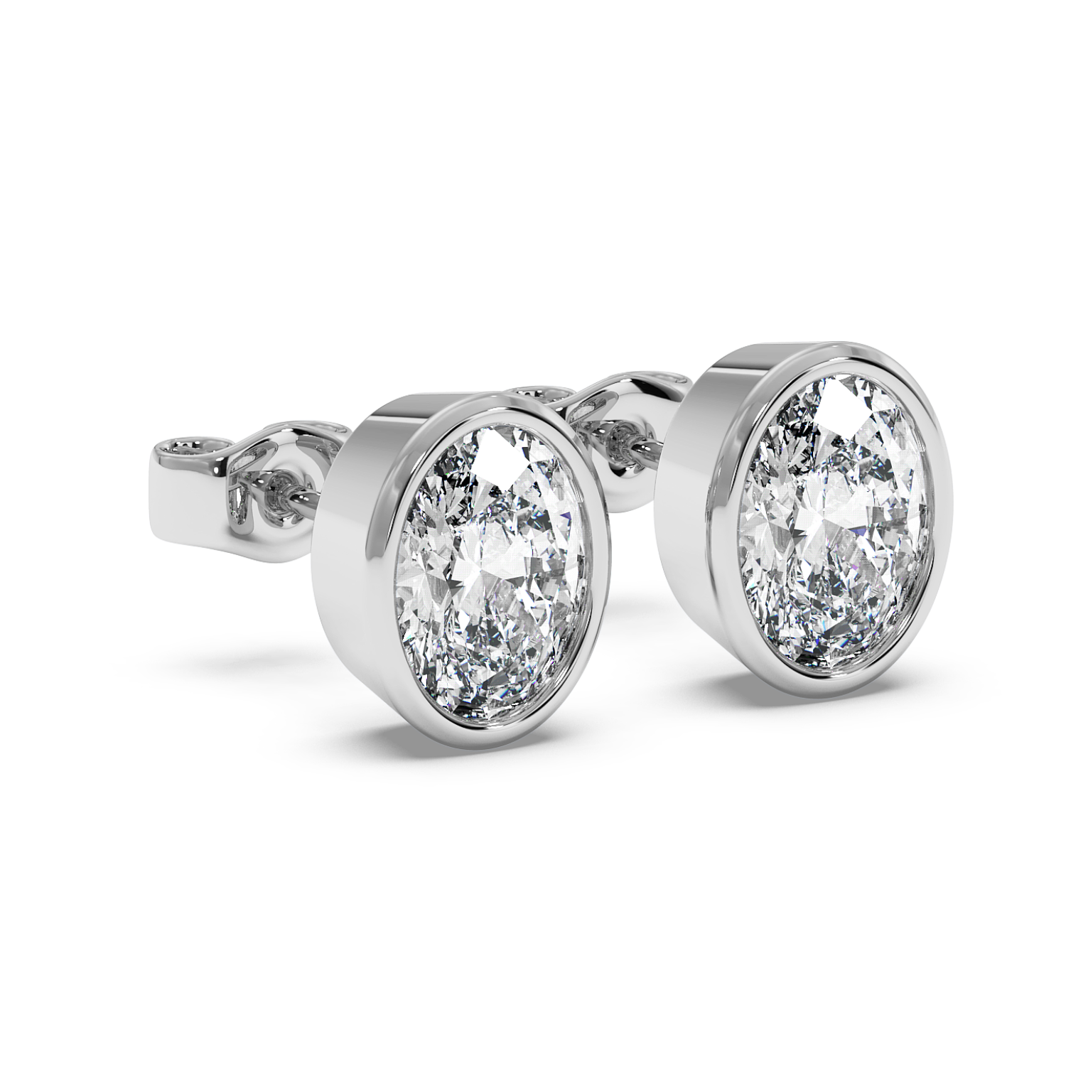 1ct Rubover-Bezel Oval