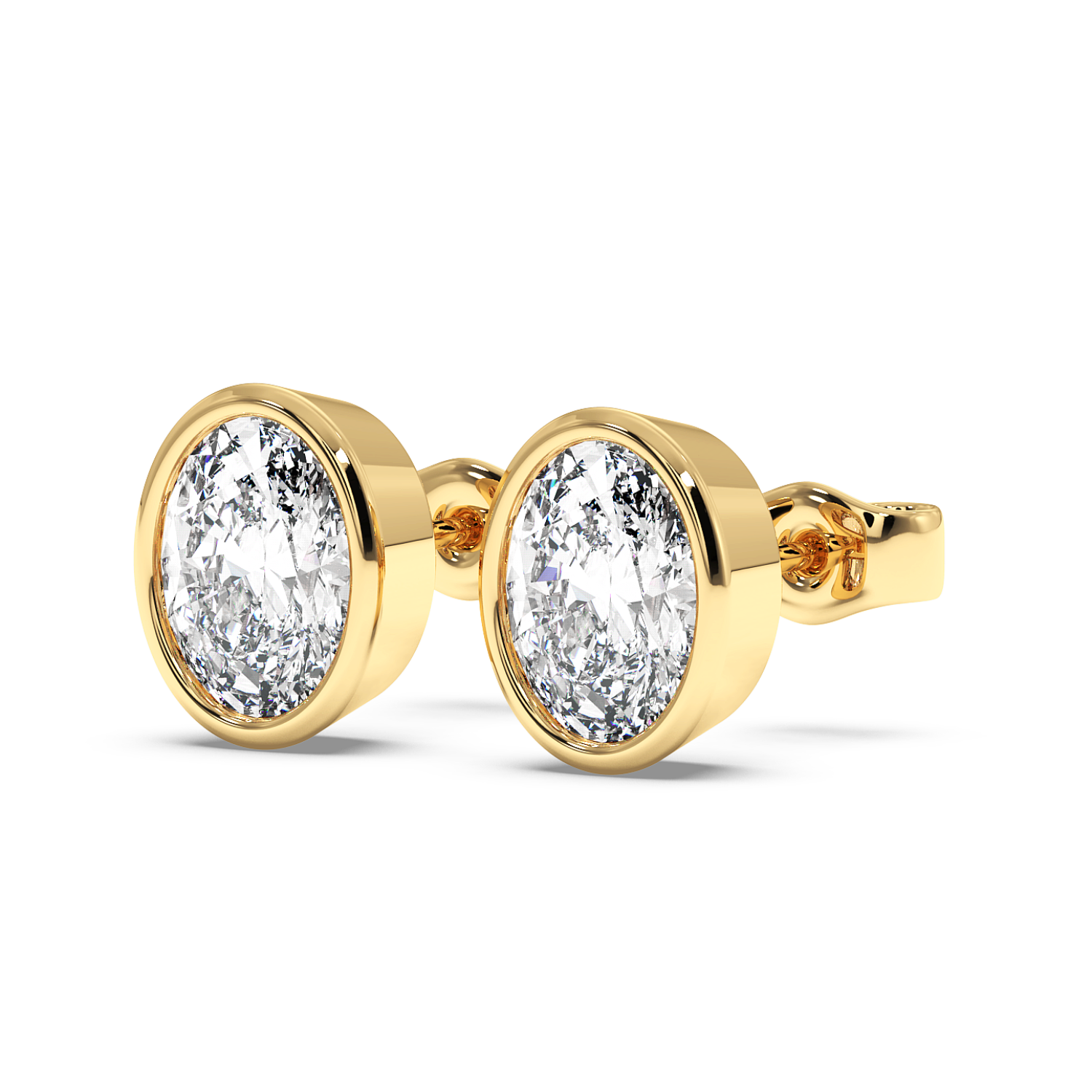 1ct Rubover-Bezel Oval