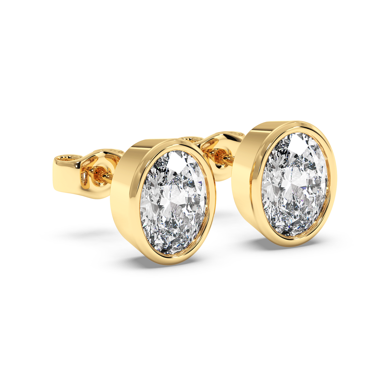 1ct Rubover-Bezel Oval