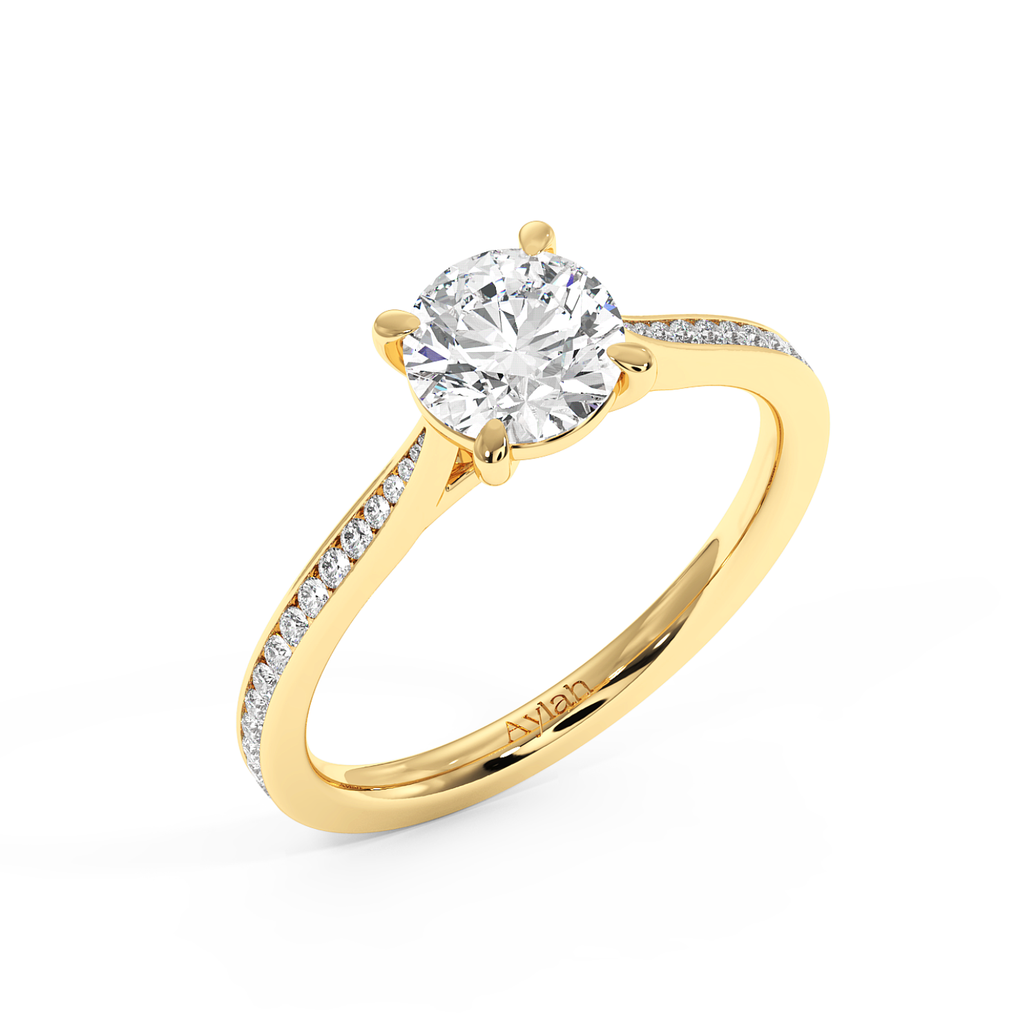 Lavender yellow gold