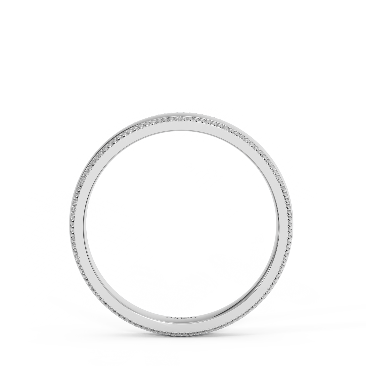 4mm Court Shape Millgrain