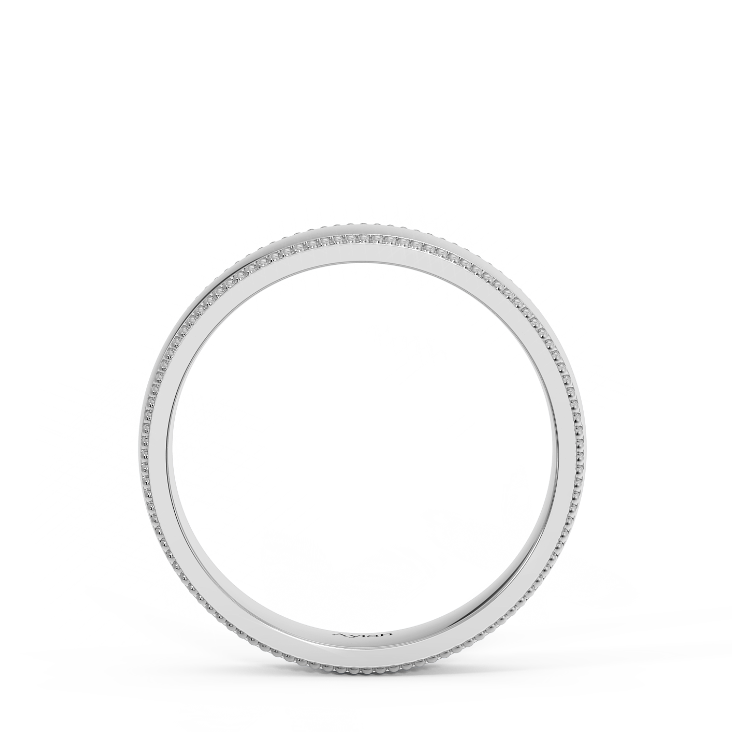 5mm Court Shape Millgrain