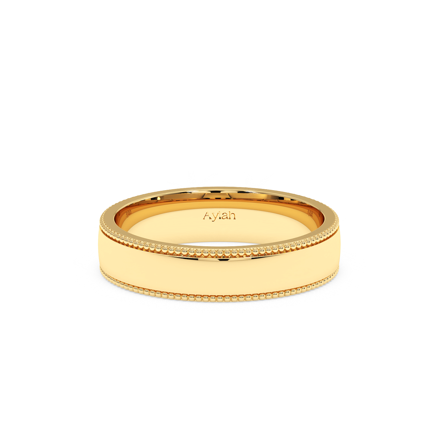 5mm Court Shape Millgrain