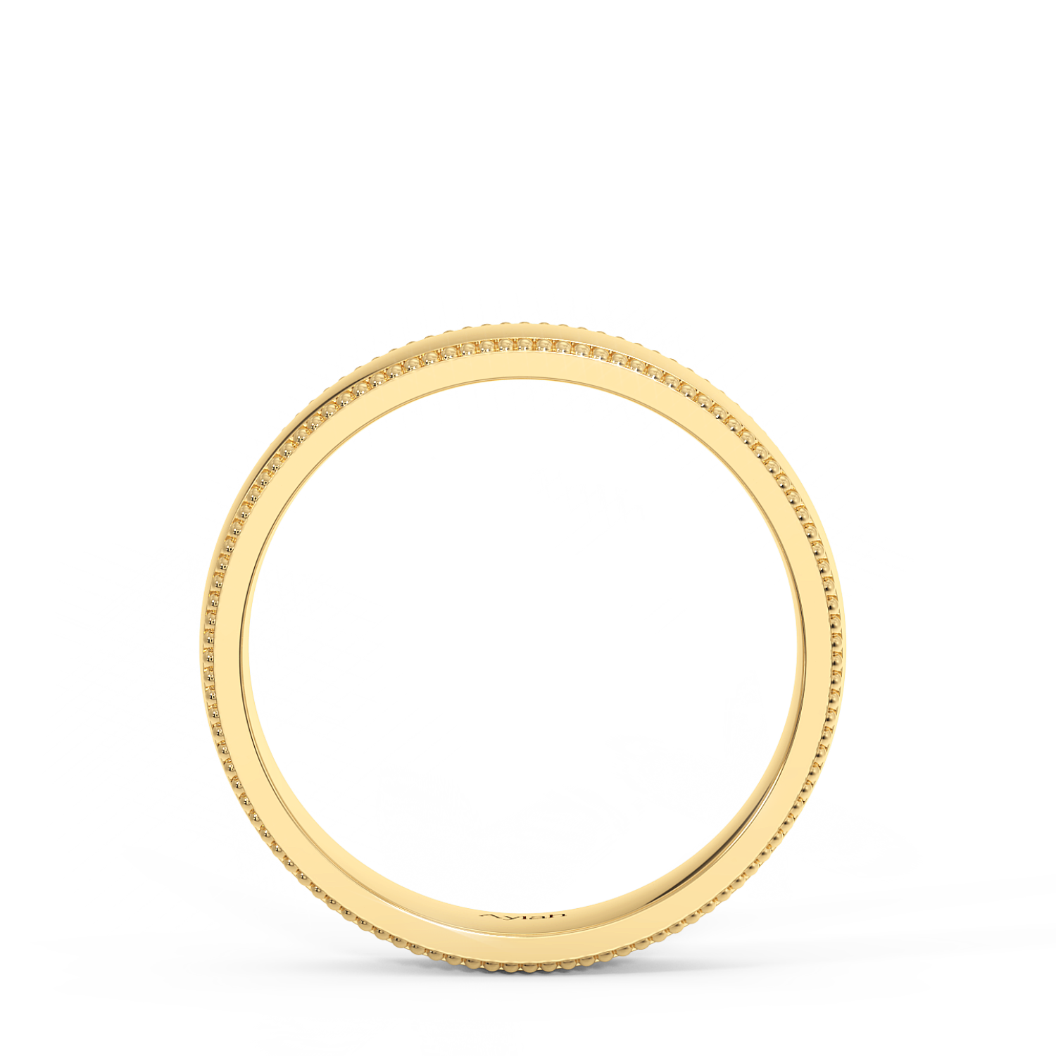 5mm Court Shape Millgrain