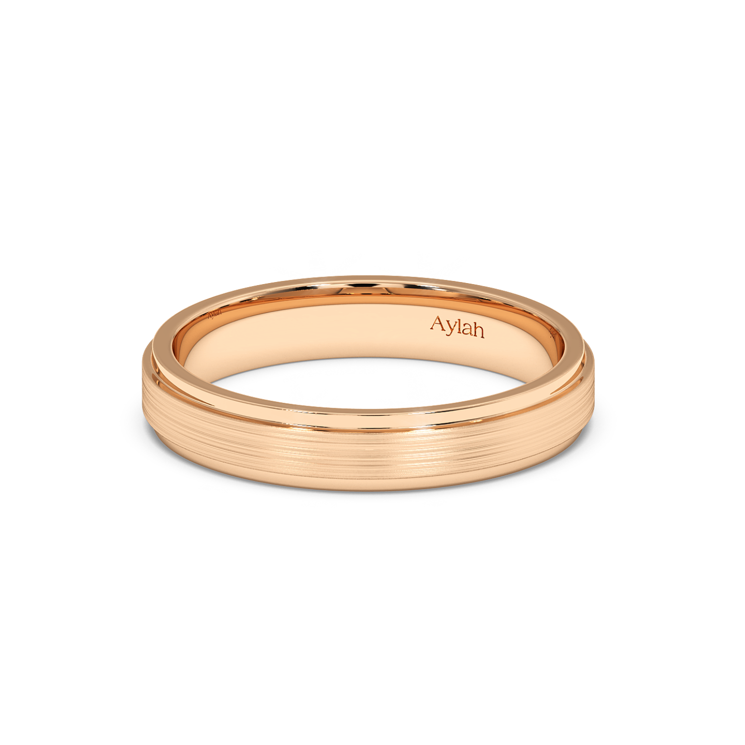 4mm Flat Court Stepped Edges Brushed Centre