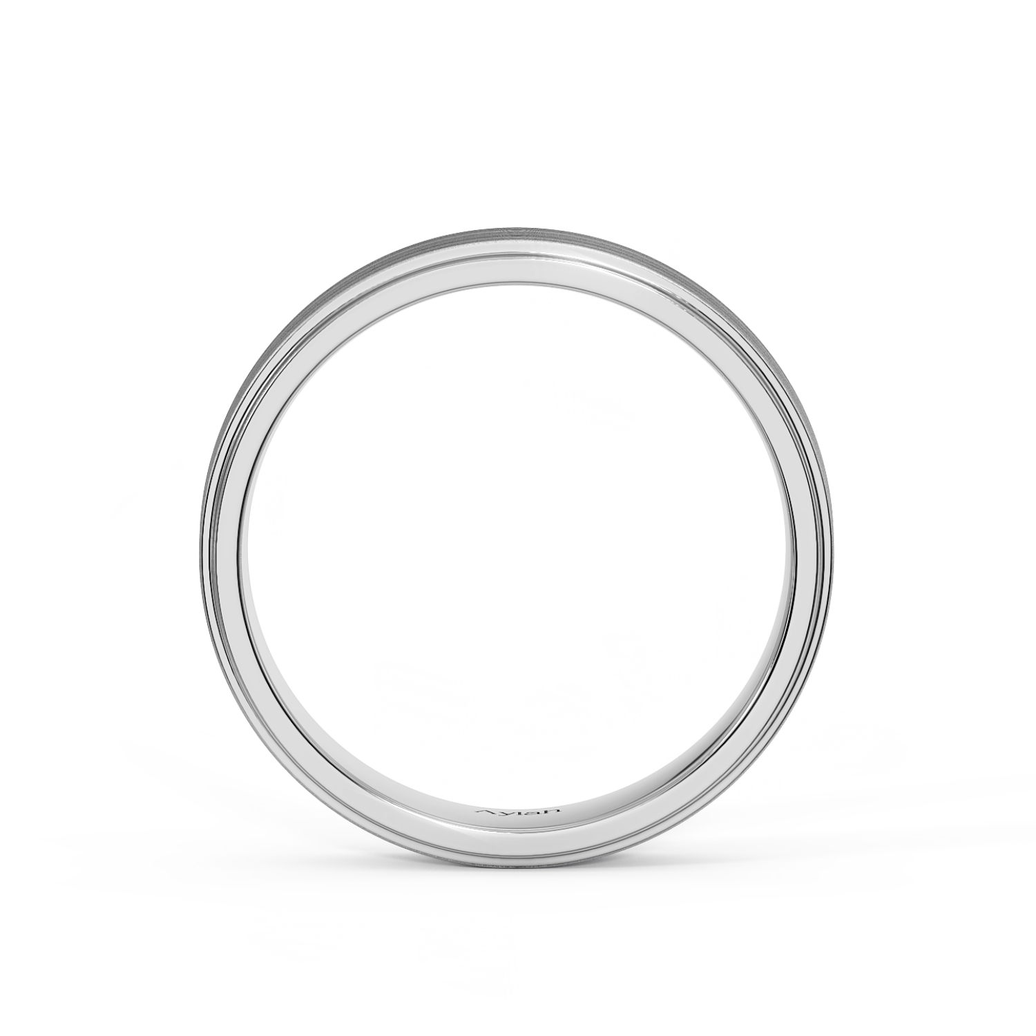 5mm Flat Court Stepped Edges Brushed Centre