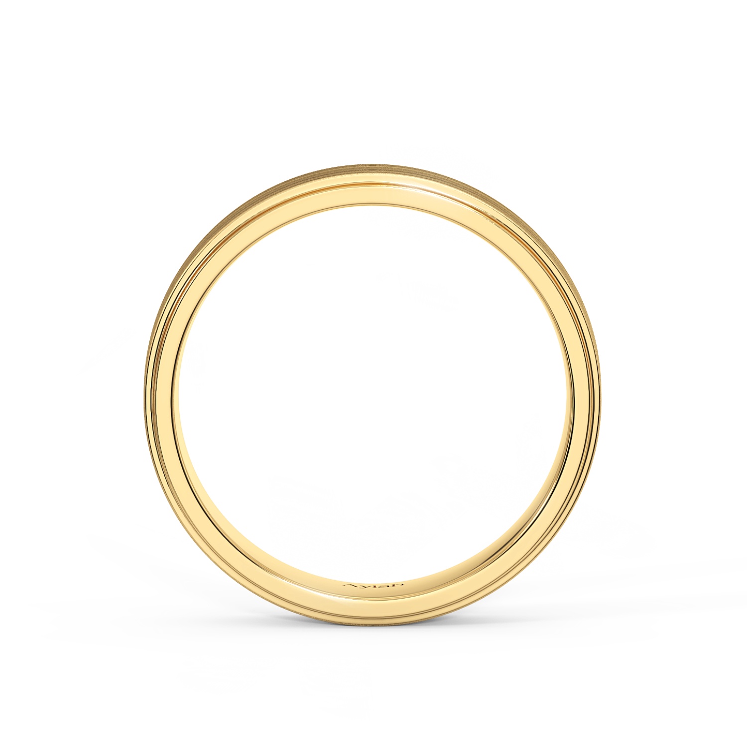 5mm Flat Court Stepped Edges Brushed Centre