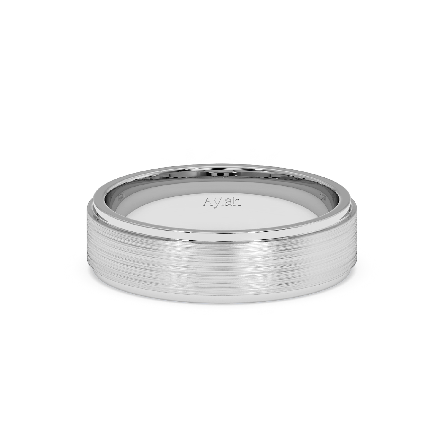 6mm Flat Court Stepped Edges Brushed Centre