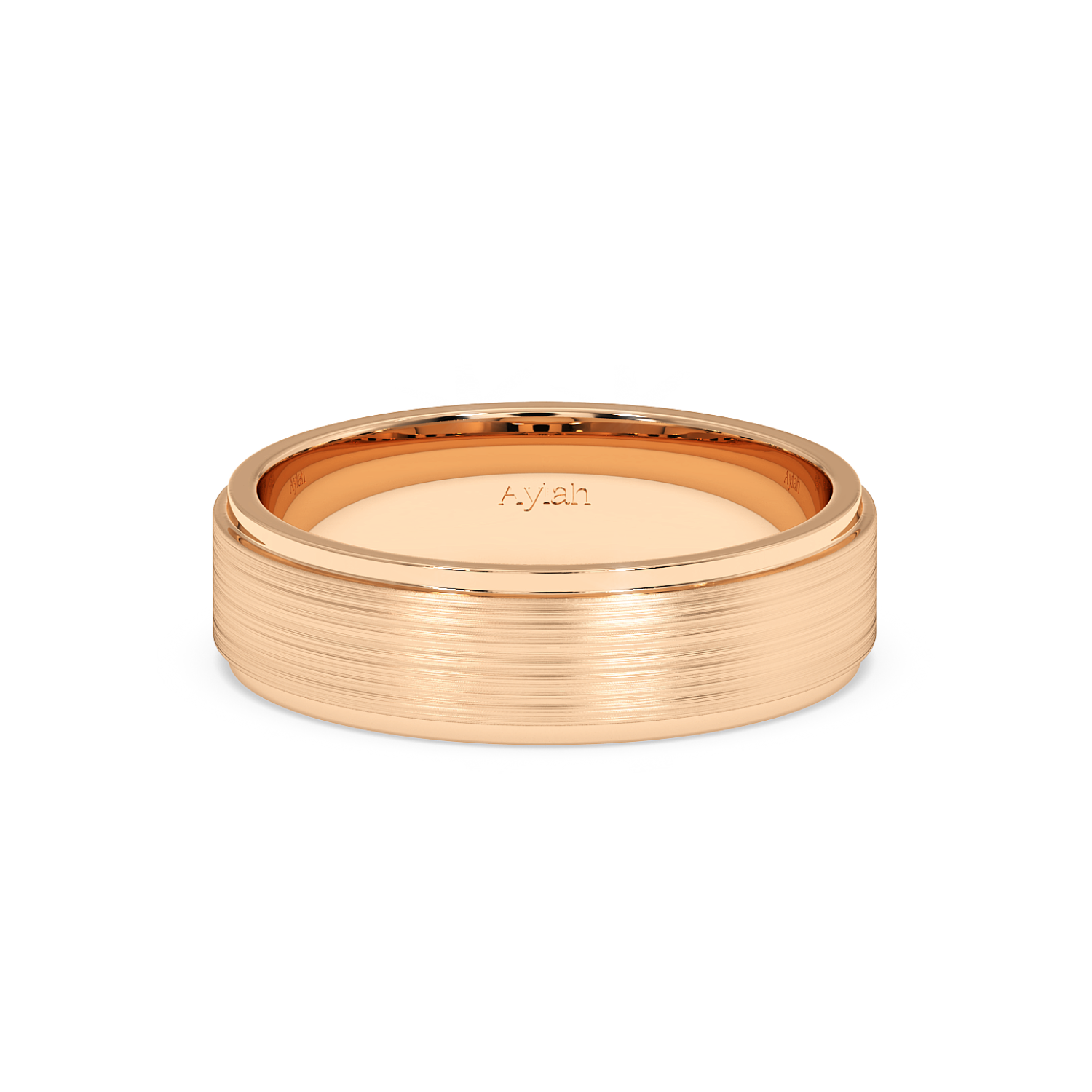 6mm Flat Court Stepped Edges Brushed Centre