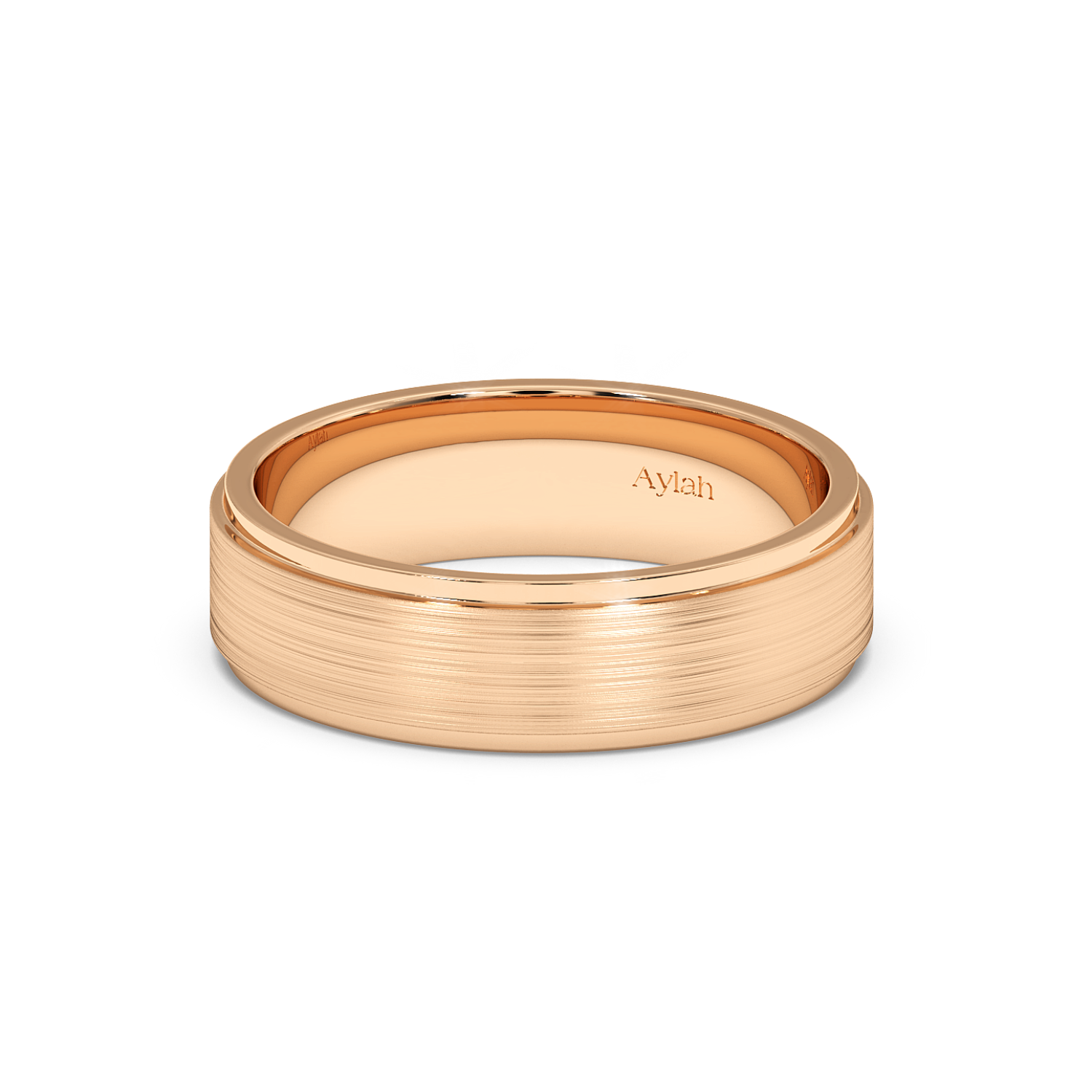 6mm Flat Court Stepped Edges Brushed Centre