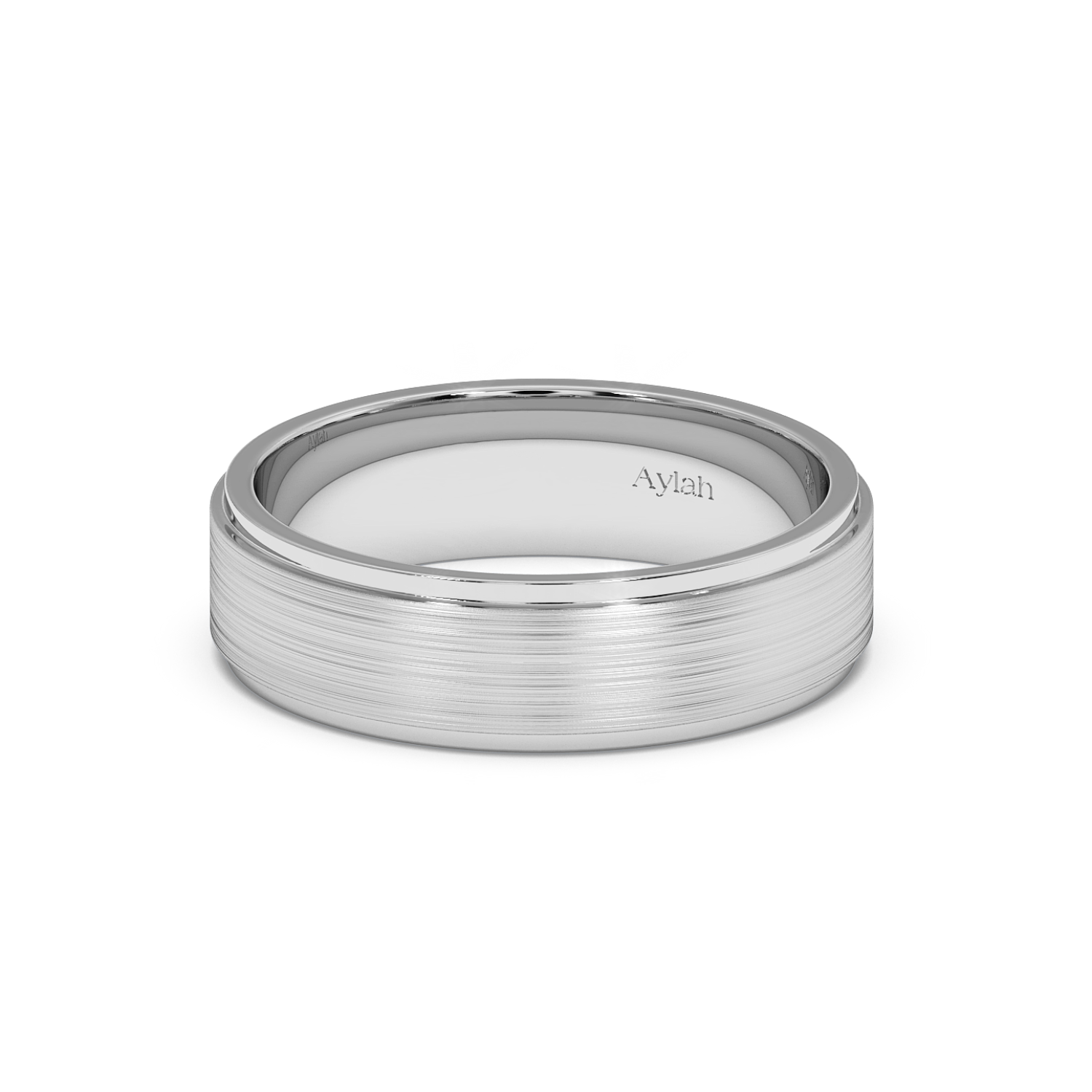 6mm Flat Court Stepped Edges Brushed Centre