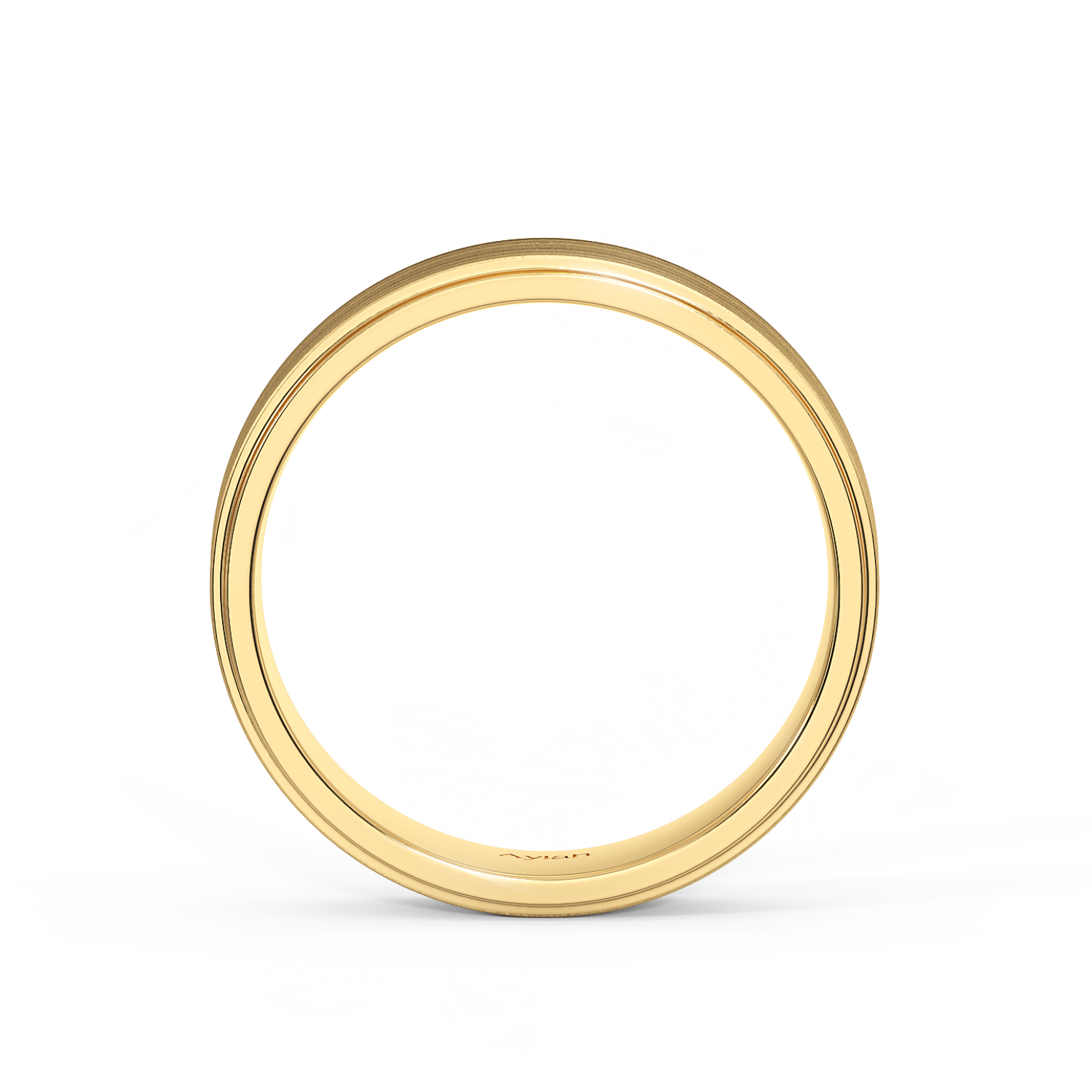 6mm Flat Court Stepped Edges Brushed Centre