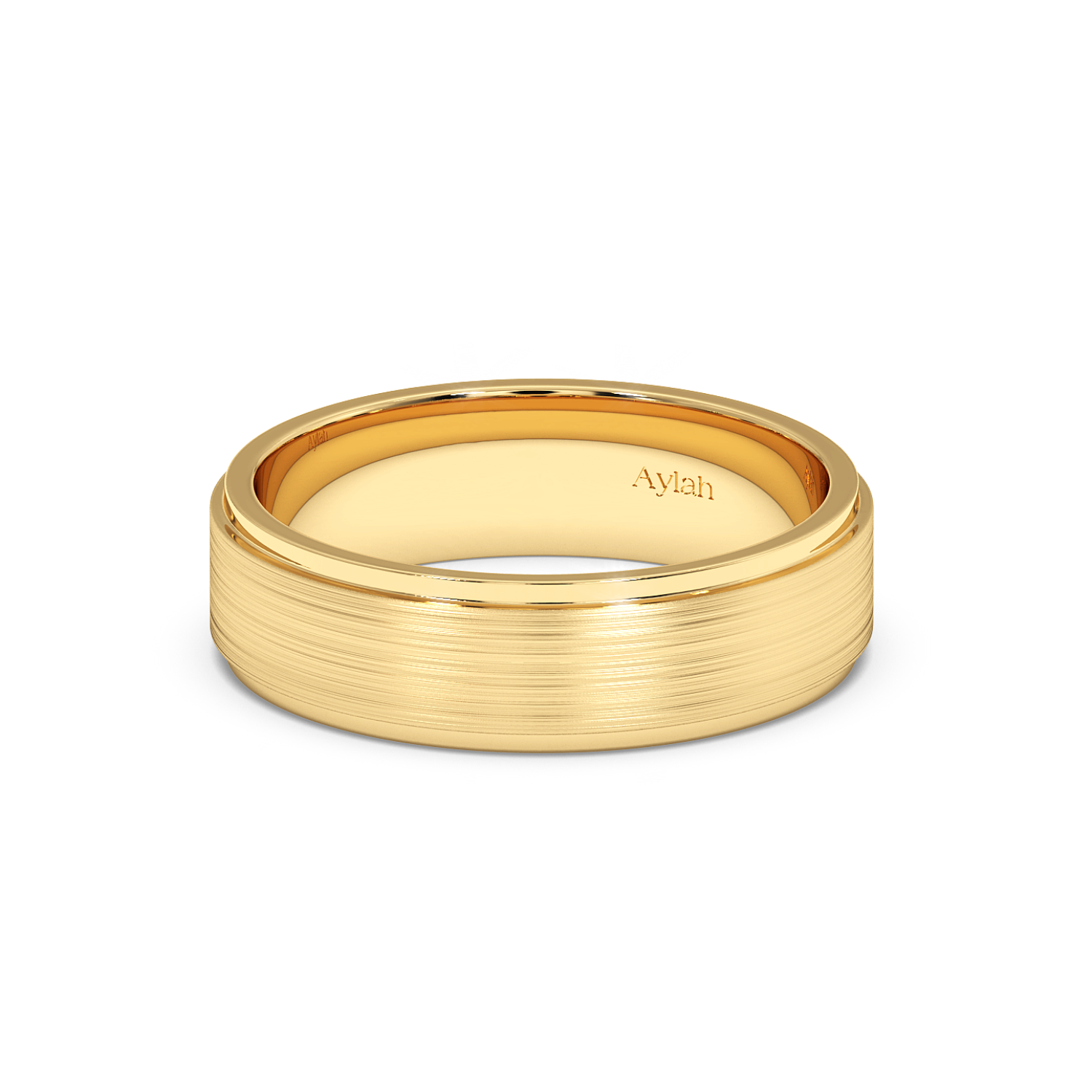 6mm Flat Court Stepped Edges Brushed Centre